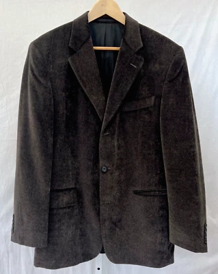 Jaqueta esportiva Odermark / Louis Copeland 40R masculina 100% algodão marrom veludo Alemanha - Imagem 1 de 4