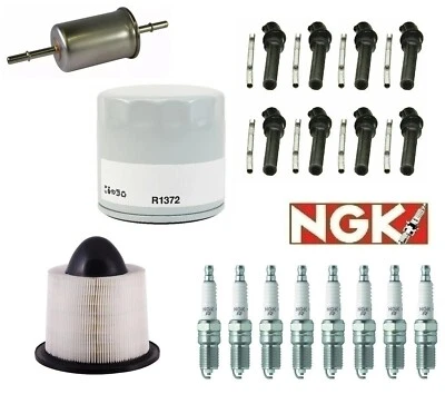 Kit de ajuste (velas de ignição NGK) e botas para Ford Mustang E150 F150 4.6L 5.4L - Imagem 1 de 4