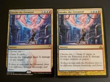 MTG 2x Invoke The Firemind Moderate Play