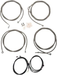 Kit completo de cables PnP de acero inoxidable LA Choppers para barras de 15"-17" (LA-8054KT3-16) - Imagen 1 de 1