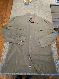Kuhl Men's Long Sleeve Button Up Shirt Brown Size XL Outdoor Gear Upscale Rugged - Picture 1 of 17