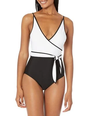 Tommy Hilfiger Women's Standard One Piece Swimsuit, Black Size 10 MISSING BELT - Image 1 of 2