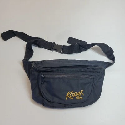 Riñonera de colección Kodak Film paquete de cintura multibolsillo negra años 90 Foto 1 de 4