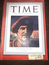 Time Magazine 1943 MONTGOMERY 8TH ARMY  BATTLEFRONTS  February,1