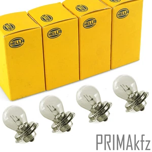 4x HELLA Glühlampe Fernscheinwerfer Glühbirne S3 12V 15W Sockel P26s  - Bild 1 von 2