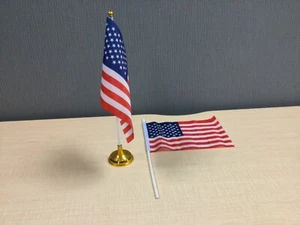 Amerikanische Flagge auf Ständer / Amerikanische Flagge auf Stock Lot - Bild 1 von 9