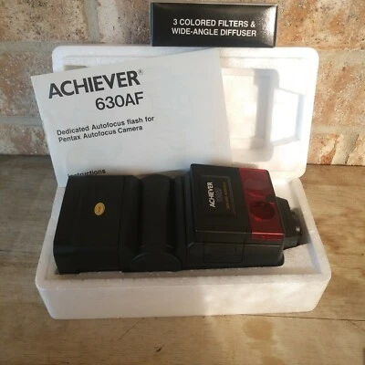 Achiever 630AF Shoe Mount Flash for  Canon SLR Auto Focus Film Camera - Image 1 of 4