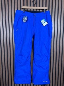 New Columbia Snow Pants XL S Womens Blue Bugaboo Omni Heat-Tech Lined Waterproof - Picture 1 of 12