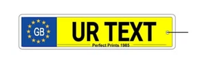 Personalisierter GB Kennzeichen Auto Lufterfrischer - Bild 1 von 1