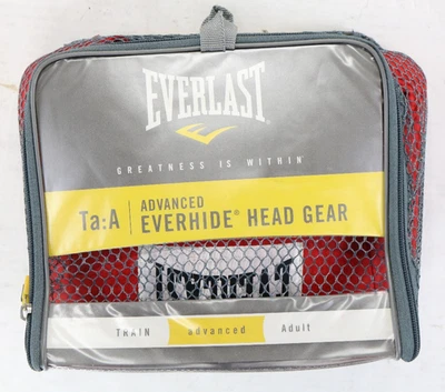 Everlast Everhide Advanced Head Gear Ta:A Red 4022 Entrenamiento Sparring Ajustable Foto 1 de 4