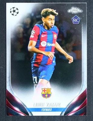 Lamine Yamal 2023-24 Topps Cromo UEFA Rookie Base RC #64 a Foto 1 de 2
