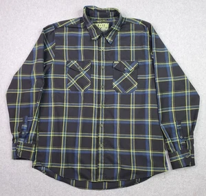 Dixxon Flannel Co. Shirt Infectious Grooves Long Sleeve Men XL Black Blue Yellow - Picture 1 of 13