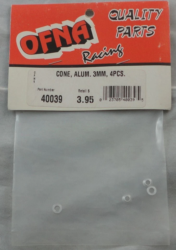 Ofna 3mm (M3) Aluminum Cone washers (4pcs) ONF40039 - Image 1 of 1