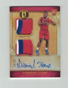 DIAMOND STONE 2016-17 Panini Gold Standard DUAL PATCH AUTO #16/25 RPA RC - Picture 1 of 2