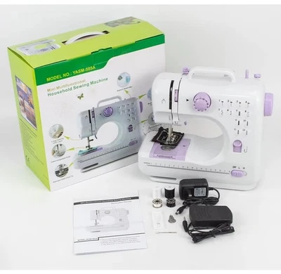Portable mini Electric Sewing Machine - 12 Stitches, Food Pedal, Home Diy Stitch - Image 1 of 4