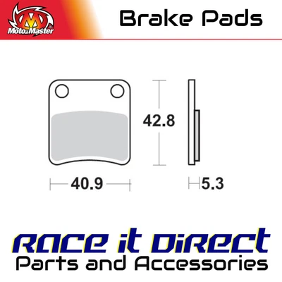 Pastillas de freno para HONDA NC 700 X DCT ABS 2012-2013 Parking Orgánico MotoMaster Foto 1 de 4