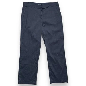 Eileen Fisher Leinenmischung gerades Bein Hose Größe 14 grau - Bild 1 von 10