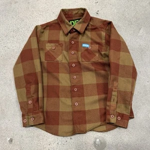 Dixxon Flannel Co DFC Youth Division Unisex Size Kid's Small Orange Brown - Picture 1 of 6