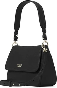 Kate Spade Hudson Core Farbe schwarz Leder Medium wandelbare Umhängetasche. - Bild 1 von 4