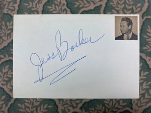 Jess Barker - Reign of Terror - Scarlet Street - Cover Girl - Autografiado 1964 - Imagen 1 de 2