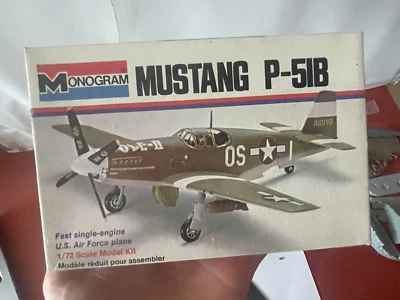 Monogram 1/72: Mustang P-51 B -  6788-0080 - USED- FAST SHIPPING - Immagine 1 di 3
