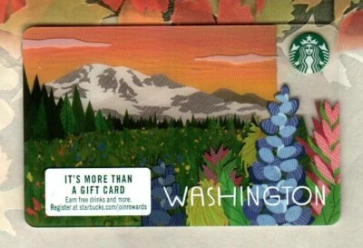 STARBUCKS Washington, Mount Rainier ( 2017 ) Gift Card ( $0 ) - Image 1 of 2