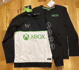 Lot of 2, XBOX Shirts, 1 T-Shirt, 1 Sweatshirt, Size 9/10 Youth, - Picture 1 of 6