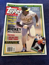 Topps Magazine Summer 1991 Collector's Edition #7 Rickey Henderson with 8 Cards