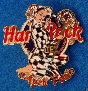 PIN LAS VEGAS HOTEL DÍA DE LOS LOCOS SEXY CHICA BUFÓN CORTE 2002 Hard Rock Café - Imagen 1 de 1