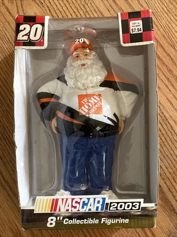 Tony Stewart Santa Christmas Decoration 8" Figurine Home Depot Nascar 2004 New! Cover
