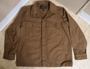Filson Dry Tin Cloth Jac-shirt - Medium - Sepia - Made in USA - Picture 1 of 9