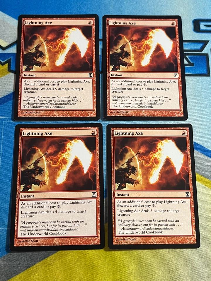 Magic The Gathering Magic The Gathering Time Spiral HACHA RELÁMPAGO x4 Foto 1 de 1