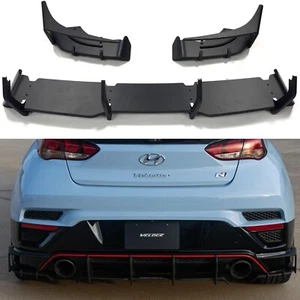 Espatas de ala trasera VELOCE + difusor con aletas para Hyundai Veloster N 2019+ - Imagen 1 de 18