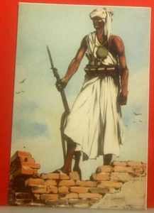 Abissinia Legionario Uniformi Cartolina RIPRODUZIONE - Foto 1 di 2