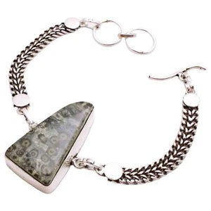 Jaspis Edelstein Versilbert Armband Handmade Schmuck Geschenk 15 G BR-1124 - Bild 1 von 3