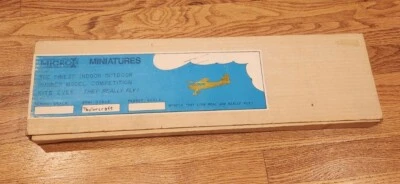 Microx Miniatures Taylorcraft Balsa Wood Plane Model Kit Rubber Band Power NEW - Image 1 of 4