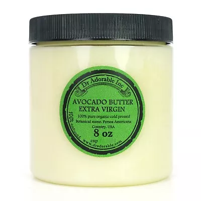 DR ADORABLE PURE AVOCADO BUTTER EXTRA VIRGIN UNREFINED ORGANIC COLD PRESSED 2 OZ-UP TO 12LB