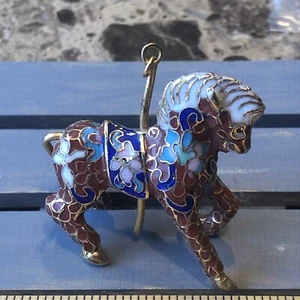 Cloisonne Horse Christmas Ornament 2” - Picture 1 of 3