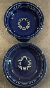 (2) HLC Fiesta Fiestaware Cobalt Blue 7" Bowls - Picture 1 of 4