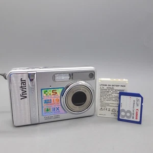 Vivitar Digital Camera Vivicam 5340s 5.0MP Silver Tested - Picture 1 of 8