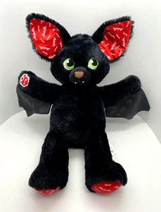 Build A Bear 2015 Black Vampire Bat Plush Animal 18” Glow in Dark Ears Feet - Picture 1 of 12