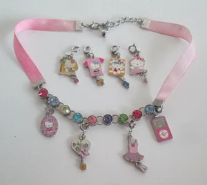 Hello Kitty Necklace with 8 Charm It Collection Charms - Picture 1 of 3