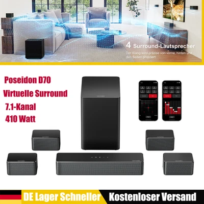 ULTIMEA 7.1 Soundbar w/Subwoofer für TV Heimkino Virtuelle Surround Sound System - Bild 1 von 4