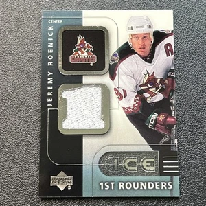 2001-02 Upper Deck Ice Jeremy Roenick 1st Rounders Jersey Card #F-JR - Picture 1 of 3