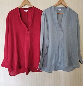Two Next Blouses. Both Size 20. Red and Green - Picture 1 of 12