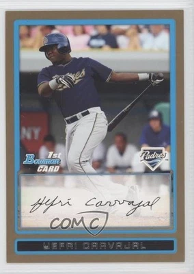 2009 Bowman Prospects Gold Yefri Carvajal #BP51 - Image 1 of 2