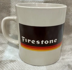 VTG Firestone Tire Advertising Coffee Mug Tea Cup - Picture 1 of 6