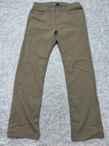 Prana Pants Mens 32 Brown Slim Fit Nylon Stretch Casual Outdoor Style M4BN32312 - Picture 1 of 11