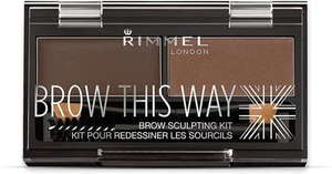 Rimmel Brow This Way Lightweight Eyebrow Gel Dark Brown 0.07 Ounce - Picture 1 of 5