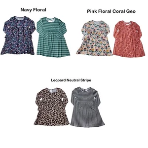 Member's Mark Girls Tagless Elastic Waist Long Sleeve 2-Pack Knit Dress - Picture 1 of 9